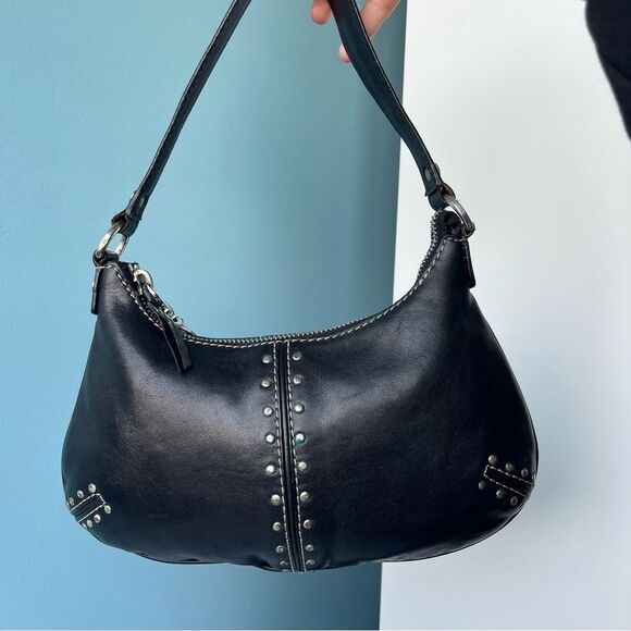 MICHAEL KORS Studded Astor Hobo Baguette Mini Bag Hamilton Hampton SoHo - Picture 4 of 12